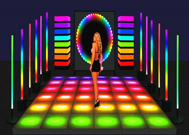 Porcellana Video locativo di definizione illuminato LED dell'alluminio SMD P7.2 Dance Floor alto fornitore