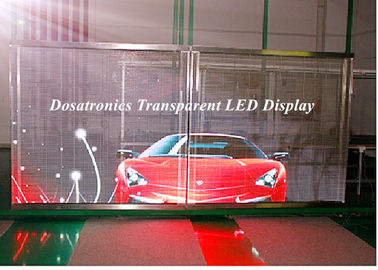 Porcellana Schermo trasparente della tenda dell'esposizione di LED di vetro di P10mm LED per la mostra fornitore