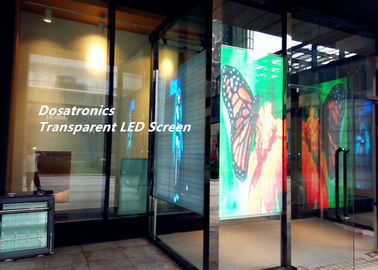 Porcellana Lo schermo di visualizzazione principale pubblicità di vetro trasparente, P6mm principale vede attraverso lo schermo fornitore