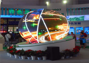 Porcellana Peso leggero sferico dello schermo di visualizzazione della palla di colore pieno LED P4mm con CE/ROHS fornitore